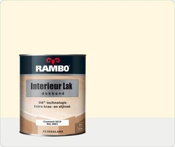 Rambo Interieur Lak Dekkend Zijdeglans - Cremewit Ral 900..., Beige, Nieuw, Ophalen of Verzenden, Lak