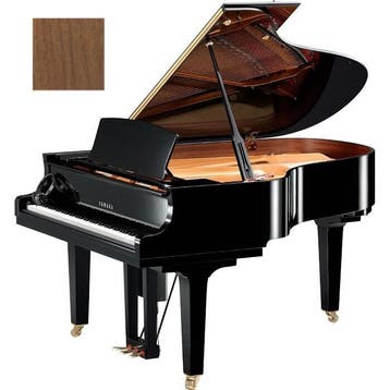 Yamaha D C3X EN PRO SAW messing Disklavier vleugel, Nieuw, Bruin, Vleugel