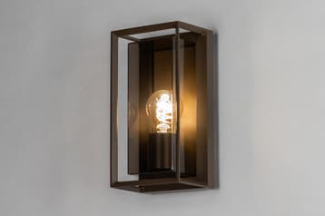 Rietveld Wandlampen - Bruin - Kunststof, Metaal, Aluminium, Verzenden, Nieuw