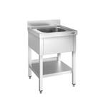 GGM Gastro | RVS spoeltafel PREMIUM - 600x600mm - met |, Verzenden, Nieuw in verpakking, RVS Meubilair