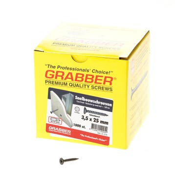 OUTLET Grabber snelbouwschroef 3.5x 25 fijn gefosf, Ophalen of Verzenden, Nieuw