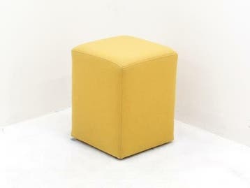Poef - 45x35x35cm - geel, Werkplek, Ophalen of Verzenden, Gebruikt, Overige typen