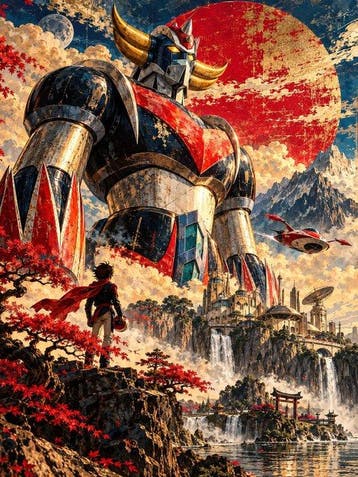 Shayer - Goldorak: Guardian of the Rising Sun - XL - 60x80cm