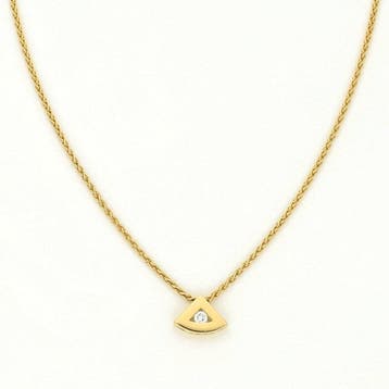 Halsketting - 18 karaat Geel goud Diamant (Natuurlijk), Nieuw