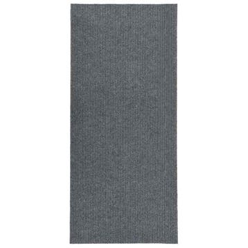 vidaXL Droogloopmat 100x250 cm grijs, Verzenden, Nieuw, Grijs