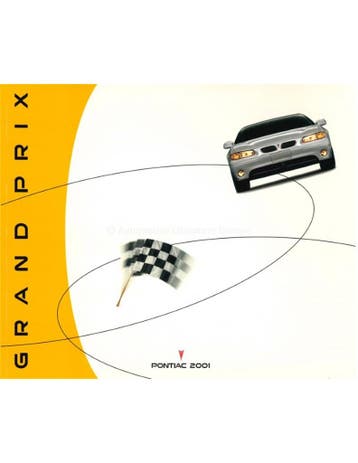 2001 PONTIAC GRAND PRIX BROCHURE ENGELS, Nieuw, Author