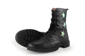 Muyters Veterboots Meisjes in maat 35 Zwart, Verzenden, Jongen of Meisje, Schoenen, Zo goed als nieuw