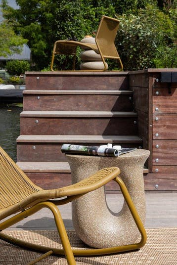 WOOOD Mason Bijzettafel Met Spikkels - Magnesium - Groen, Verzenden, Nieuw