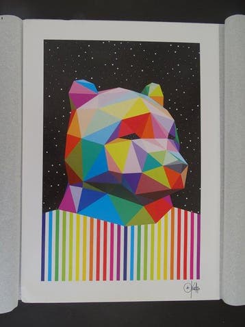 Okuda (1980) - Bear, Antiek en Kunst