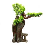 Bonsai boom op rots met doorkijk OS-308 - aquarium decoratie, Ophalen of Verzenden, Nieuw