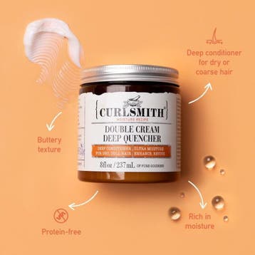 Curlsmith Double Cream Deep Quencher Travelsize - 59ml, Ophalen of Verzenden, Nieuw, Haarverzorger of -hersteller