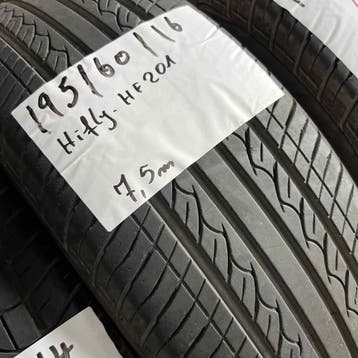 2 x Hifly 195-60-16 Zomerbanden 7,5mm, Gebruikt, 16 inch, Ophalen of Verzenden, Band(en)