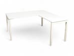N-poot hoekbureau, 160x160cm, wit, Overige plaatsen, Ophalen of Verzenden, Gebruikt, Bureau
