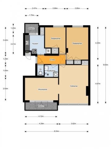 Te Huur 4 Kamer Appartement Haydnstraat In Amersfoort, Direct bij eigenaar, Amersfoort, Utrecht, Appartement
