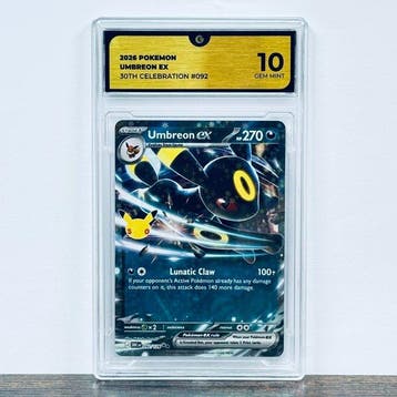 Pokémon Graded card - Umbreon ex 092- 30th Anniversary –, Nieuw