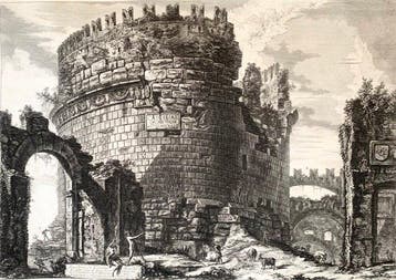 Giovanni Battista Piranesi (1720-1778) - Veduta di Cecilia