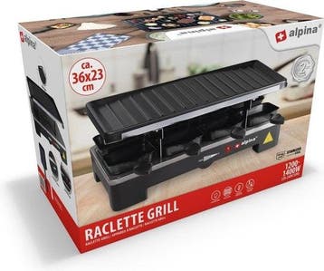 2dekans | alpina Gourmetstel Bakplaat - 8 Personen - Incl., Ophalen of Verzenden, Zo goed als nieuw