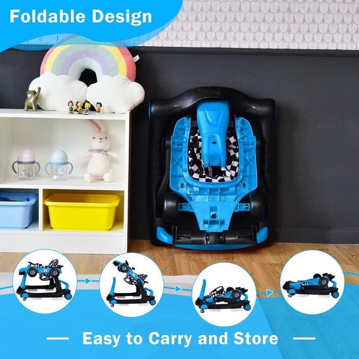 2dekans | Coast 4-in-1 Loopwagen - Instelbare Hoogte - Anti, Kinderen en Baby's, Speelgoed | Overig, Zo goed als nieuw, Ophalen of Verzenden