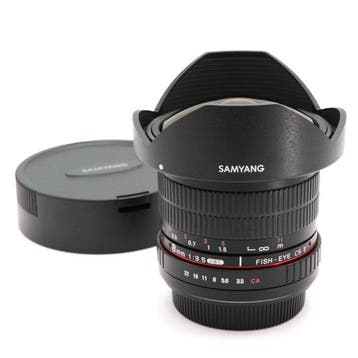 Samyang Optics 8mm F/3.5 Fisheye CSII Canon EF-S Prime lens, Nieuw