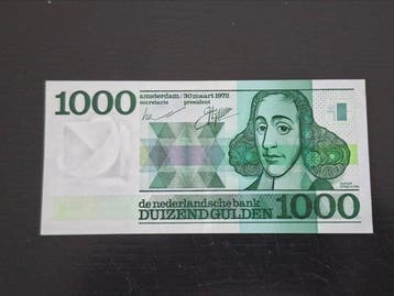 Nederland. - 1000 Gulden 1972 - Pick 94 / PL128 (Zonder, Postzegels en Munten