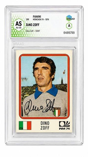 1974 Panini 1974 Panini Munchen 74 Dino Zoff #288 Graad A, Nieuw