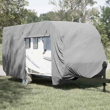 vidaXL Caravanhoes 550x250x220 cm vliesvlies grijs, Verzenden, Nieuw
