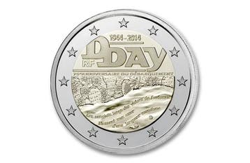 2 euro 70 jaar D-Day 2014 - Frankrijk, Postzegels en Munten, Verzenden