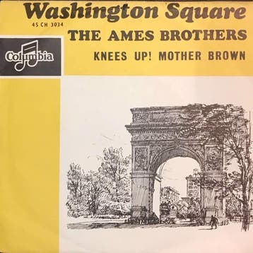 vinyl single 7 inch - The Ames Brothers - Washington Square, Verzenden, Zo goed als nieuw, 7 inch, Pop