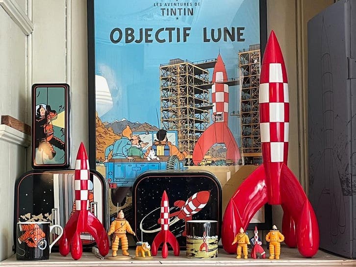 Kuifje Raket - verschillende modellen van 5cm tot 1,5m Hoog, Verzamelen, Stripfiguren, Beeldje of Figuurtje, Nieuw, Kuifje, Ophalen of Verzenden