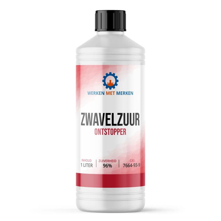 Wmm Chemie Zwavelzuur 96 ontstopper 1 liter, Doe-het-zelf en Verbouw, Overige Doe-het-zelf en Verbouw, Nieuw, Verzenden