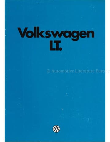 1979 VOLKSWAGEN LT BROCHURE NEDERLANDS, Nieuw, Volkswagen, Author