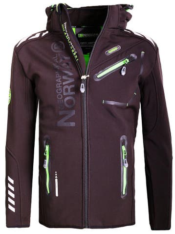 Geographical Norway Softshell Jas Heren Zwart Royaute, Verzenden, Nieuw, Zwart