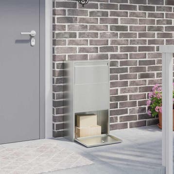 vidaXL Pakket inwerp box Zilver 44 x 22 x 82 cm, Tuin en Terras, Verzenden, Nieuw