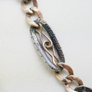 Zonder minimumprijs - Ketting Zilver, Verguld - Art deco, Sieraden, Tassen en Uiterlijk, Antieke sieraden