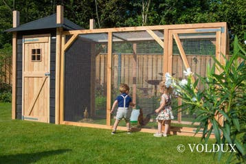 Kippenhok Hooiberg Mila XL | Groot Kippenhok met Ren, Verzenden, Nieuw, Kippenhok of Kippenren