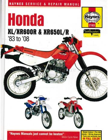 1983 - 2008 HONDA XL/XR600R | XR650L/R HAYNES, Nieuw, Honda, Author