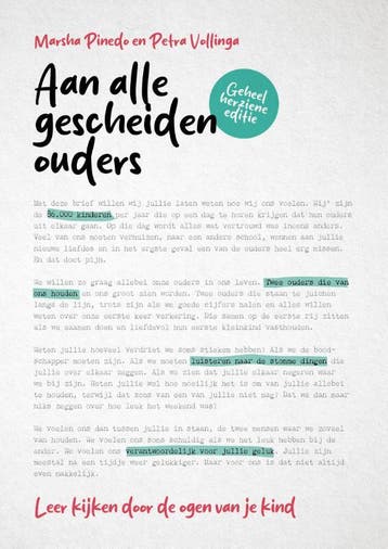 Aan Alle Gescheiden Ouders | Marsha Pinedo; Petra Vollinga, Ophalen of Verzenden, Nieuw, Marsha Pinedo; Petra Vollinga