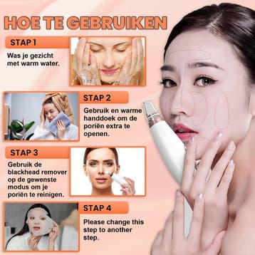 Premium Blackhead Remover I Poriënreiniger met 6, Ophalen of Verzenden, Zo goed als nieuw