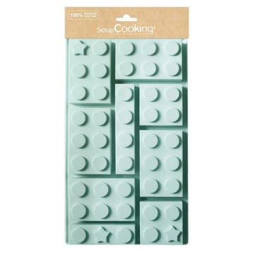 ScrapCooking Siliconen Bakvorm Bouwstenen 4,5 - 9 cm, Hobby en Vrije tijd, Taarten en Cupcakes maken, Verzenden, Nieuw