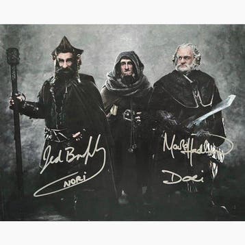 The Hobbit - Signed by Jed Brophy (Nori) and Mark Hadlow, Nieuw