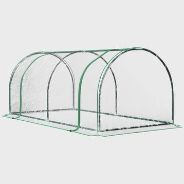 Kweekkas met Deur - 200x100x80cm - Staal & Plastic - Groen, Tuin en Terras, Kassen, Verzenden, Nieuw