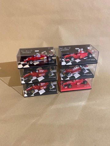 Minichamps 1:43 - Modelauto (6) - Ferrari Formel 1, Konvolut, Nieuw