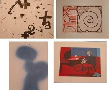Antoni Tàpies, Valerio Adami, Pierre Alechinsky, Victor