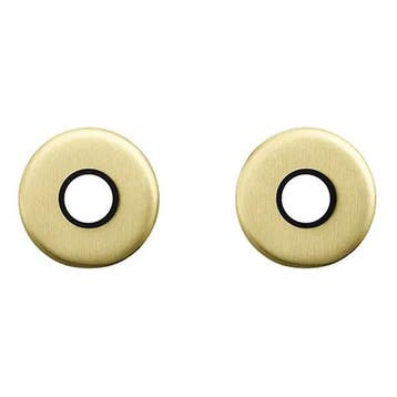 Deurbeslag | Krukrozet | AXA (Rond, Aluminium, Goud), Verzenden, Nieuw