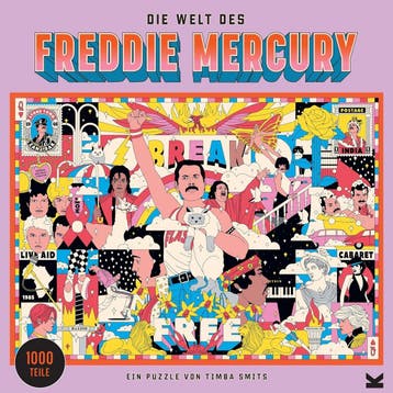 Queen Puzzel 1000 stukjes | A2 Poster | Laatste Stuk!, Ophalen of Verzenden, Meer dan 50 stukjes, Zo goed als nieuw, 6 jaar of ouder
