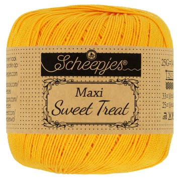 Scheepjes Maxi Sweet Treat - 208 Yellow Gold, Hobby en Vrije tijd, Breien en Haken, Ophalen of Verzenden, Nieuw, Breien of Haken