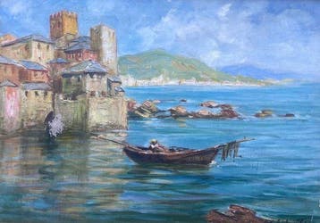 Remigio Schmitzer (1880-1963) - Lago di Garda