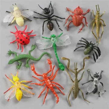 Educatieve Speelgoed Dierenfiguren Set - Insecten, Boerderij