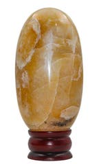 Golden Light Ritual Lingam – 165 mm Gepolijst Gouden Kwarts