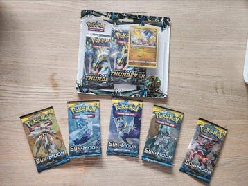 6 Booster pack - Pokémon Sun and Moon selection base set, Nieuw